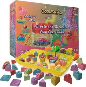 img 2 attached to Create Playful Masterpieces With CoolSand CKMSCT1 Cake Mixer Set - Includes Sand, Glitter, Mixer, Molds, Tools, Tray & Inflatable Sandbox