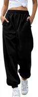 женские джоггеры с высокой талией: спортивные штаны ivay для повседневной жизни, бега и отдыха с карманами логотип