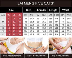 img 3 attached to LAI MENG FIVE CATS Sleeveless Women's Clothing - Dresses