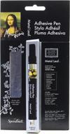 🖌️ enhance your metal leaf crafts with speedball mona lisa adhesive pen kit featuring silver simple leaf logo