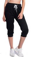 черные укороченные спортивные штаны из ткани френч терри для женщин — свободные брюки для отдыха с кулиской на талии и боковыми карманами от specialmagic, размер l логотип