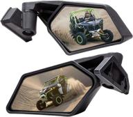 🛠️ motobiker maverick x3 side view mirrors | compatible with 2017-2022 can am maverick x3 / x3 max rs ds turbo rr | adjustable & foldable rear view racing mirror | oem replacement # 715002898 логотип