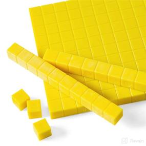 img 3 attached to 🧮 hand2mind Complete Classroom Set of Yellow Plastic Base Ten Blocks: Enhance Place Value and Counting Skills for Kindergarten Mathematics - 161-Piece Manipulative Kit for Elementary Teachers