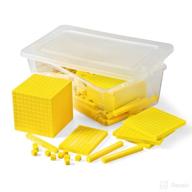 🧮 hand2mind complete classroom set of yellow plastic base ten blocks: enhance place value and counting skills for kindergarten mathematics - 161-piece manipulative kit for elementary teachers логотип