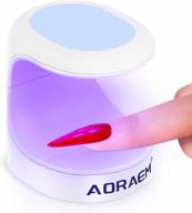 светодиодная мини-лампа для ногтей 16 вт для быстрой сушки гелевых ногтей, домашняя сушилка для ногтей diy light (синий) логотип