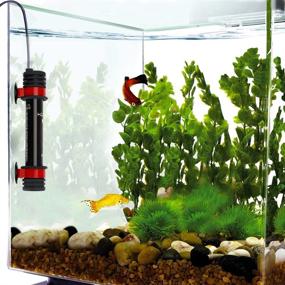 img 1 attached to 🐠 Uniclife Aquarium Heater - Submersible Electronic Thermostat, Available in 50W, 100W, and 250W for 10-80 Gallon Fish Tanks