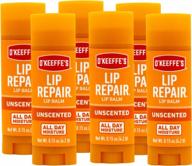 get soothed with o'keeffe's unscented lip repair: lip balm for dry, cracked lips - pack of 6 sticks logo