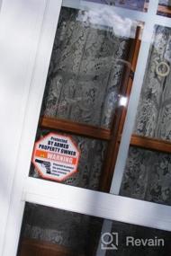 img 4 attached to Наружная / внутренняя самоклеящаяся виниловая наклейка с предупреждением о безопасности владельца собственности с наклейкой видеонаблюдения для окон и дверей.