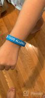 img 1 attached to Medical Alert Wristband for Teens and Kids with Food Allergies - 4 Pack Silicone Bracelets, 6.3-inch ID review by Tim Bunker