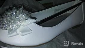 img 6 attached to Swea Pea & Lilli Girls Flats: Elegant Pearl Bow Shoes for Kids