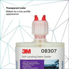 img 1 attached to 🔍 3M Self-Leveling Seam Sealer 08307: Quick-Curing Epoxy for Seamless Joints - 200 mL/6.75 fl oz Cartridge