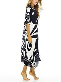 img 3 attached to Eddoyee Chiffon Kaftan Dresses Swimsuit Women's Clothing ~ Swimsuits & Cover Ups