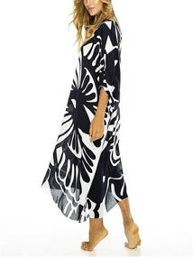 img 2 attached to Eddoyee Chiffon Kaftan Dresses Swimsuit Women's Clothing ~ Swimsuits & Cover Ups