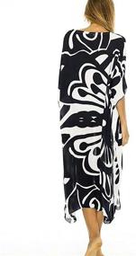 img 1 attached to Eddoyee Chiffon Kaftan Dresses Swimsuit Women's Clothing ~ Swimsuits & Cover Ups