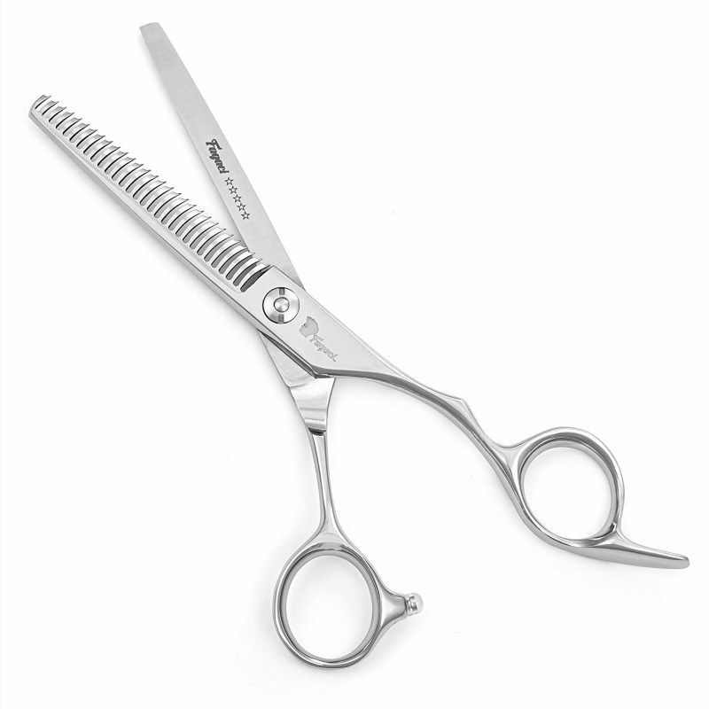 Professional Hair Scissors 5.5 Inch with Extremely Sharp Blades, 440C Steel  Hair Cutting Scissors, Durable, Smooth Motion & Fine Cut, Barber Scissors  with Elegant Sheath, Cleaning Leather & Key Hair Cutting Scissors