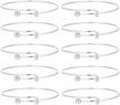 hengsheng 10 pcs expandable wire blank bangle bracelets set as jewelry making accessories diy locket cage bangles logo