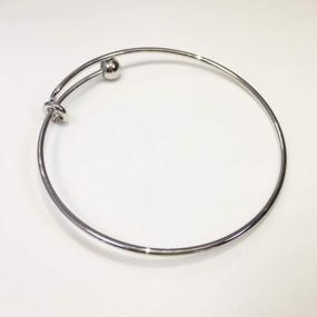 img 1 attached to HENGSHENG 10 PCS Expandable Wire Blank Bangle Bracelets Set As Jewelry Making Accessories DIY Locket Cage Bangles