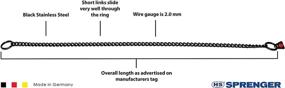 img 3 attached to 🐶 Herm Sprenger Black Stainless Steel Choke Dog Training Collar: No-Pull Slip Chain for Easy Control, Clicker Included - Perfect for Small, Medium, and Large Dogs - Made in Germany
