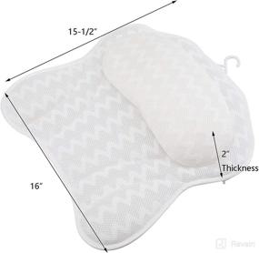 img 2 attached to 🛁 Jucoan Shoulder Suction Mesh Bath Mat - Non Slip for Optimal Safety