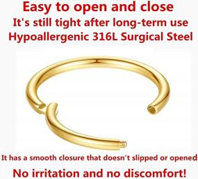 img 3 attached to Discover ORANGELOVE'S Hypoallergenic And Versatile Surgical Steel Nose Rings For All Piercing Types