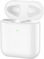 upgrade your airpods charging game: qi wireless compatible charging case with bluetooth pairing sync button logo