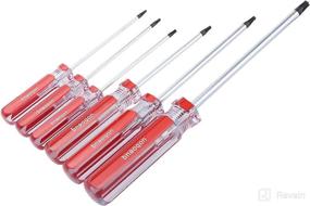 img 1 attached to Uoboeuq 13 Piece Magnetic Screwdrivers T4、T5、T6、T7、T8、T9、T10、T15、T20、T25、T27、T30、T40