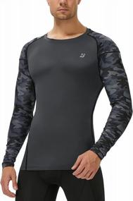 img 3 attached to 3 Pack Men'S Long Sleeve Compression Shirts For Workout, Baseball, Running & More!