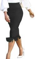 aomei womens spring fringe bodycon women's clothing ~ skirts логотип