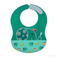 👶 waterproof silicone baby bibs for baby & toddler, adjustable size, extra large crumb catcher, bpa & phthalate free, 6 month+ logo