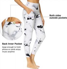 img 1 attached to Женские спортивные штаны для бега: спортивные штаны с высокой талией и карманами для тренировок и бега - Mesily
