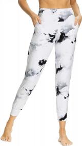 img 3 attached to Женские спортивные штаны для бега: спортивные штаны с высокой талией и карманами для тренировок и бега - Mesily