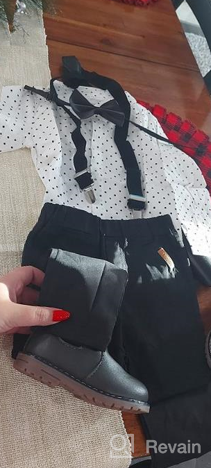 img 1 attached to 🧒 Gentlemen-Inspired Suspenders: Stylish Toddler Boys' Clothing Collection review by David Urbanski