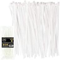 🔗 ys industries 100 pack of 8 inch multi-purpose self locking nylon cable ties in white логотип