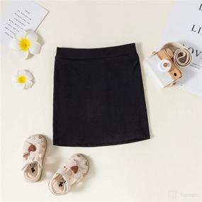 img 1 attached to 👧 Adorable DIERAY Toddler Skorts for Little Girls: Flared Pleated Skater Skirt Sport Skort