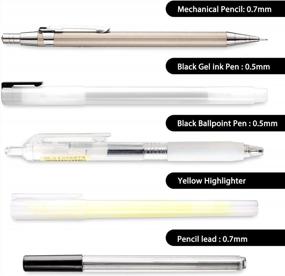 img 3 attached to 10Pcs Japanese Style Pen Set: Gel Ballpoint, Mechanical Pencil, Lead Correction Tape & More - Perfect Back To School Supplies!