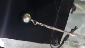 img 6 attached to 18K Gold Genuine Tahitian Pearl Necklace For Women - 925 Sterling Silver Chain Jewelry Gifts