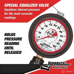 img 2 attached to 🔍 Longacre® 52-52002: Accurate and Reliable Liquid Filled 2-1/2 Tire Gauge for Precise 0-60 psi Measurement