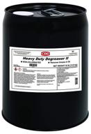 crc - 3122 heavy duty degreaser ii: clear/white, 5 gallon pail - powerful cleaning solution logo