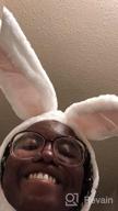картинка 1 прикреплена к отзыву 🐰 Plush Bunny Rabbit Ears Hood Women Costume Party Hats for Cosplay Halloween - Bestjybt Funny от Leo Black
