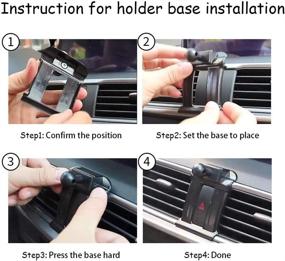 img 1 attached to LUNQIN Car Phone Holder: Stylish Mazda 3 Auto Accessories with Navigation Bracket and Interior Decoration - Secure Mobile Cell Phone Mount