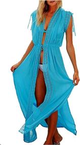 img 3 attached to 👙 Wander Agio Swimsuit Cover-ups for Women - Sunscreen Clothing via Swimsuits & Beachwear