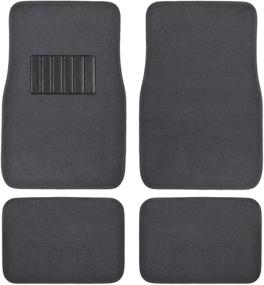 img 4 attached to 🚗 BDK MT-100-CC Classic Carpet Mats: Universal Fit Floor Protection for Car SUV Van and Truck - Front & Rear with Heelpad, Gray Charcoal