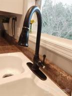img 1 attached to Tohlar Gold Kitchen Faucet, Kitchen Faucets With Pull Down Sprayer, Stainless Steel Single Handle Kitchen Faucet Fit For 1 Or 3 Holes Kitchen Sink Faucet Gold Faucet For Kitchen Brushed Gold review by Troy Robinson