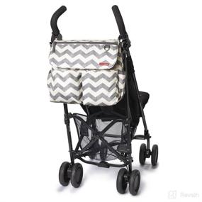 img 2 attached to Skip Hop Dash Signature Messenger Diaper Bag, Chevron: Ultimate Convenience and Style in One!