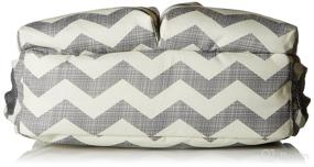 img 1 attached to Skip Hop Dash Signature Messenger Diaper Bag, Chevron: Ultimate Convenience and Style in One!