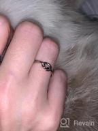 картинка 1 прикреплена к отзыву Кольцо из стерлингового серебра BORUO "Узел любви" - высокий блеск, удобное кольцо, обруч обещания/дружбы (размеры с 4 по 12) от Ron Mohammed
