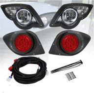 🚗 enhance your drive: kemimoto led drive light kit for golf carts 2007-up логотип