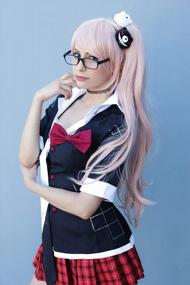 img 2 attached to 🎀 C-ZOFEK Light Pink Junko Enoshima Cosplay Wig with Two Clips (Pink)