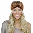 extra large non-slip huachi headbands for women with leopard print - stylish boho hair accessory for sweat and comfortable hairbands logo
