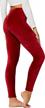 women's velour velvet leggings with stylish conceited design logo